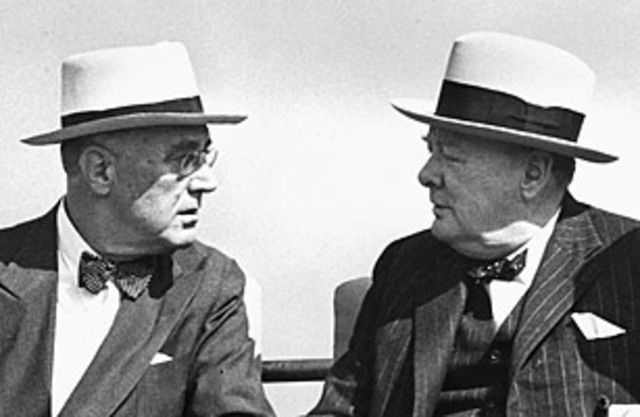 Churchill and FDR issue the Atlantic Charter