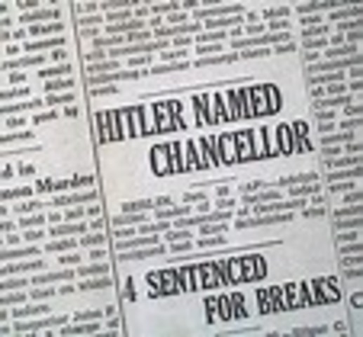 Hitler becomes Chancellor of Germany
