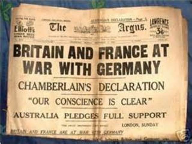 Nazis invade Poland; Britain and France declare war on Germany