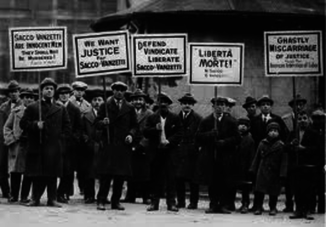 1927Sacco and Vanzetti are executed.Charles Lindbergh flies across the Atlantic.