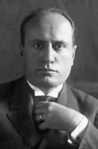 Benito Mussolini appointed Prime Minister of Italy