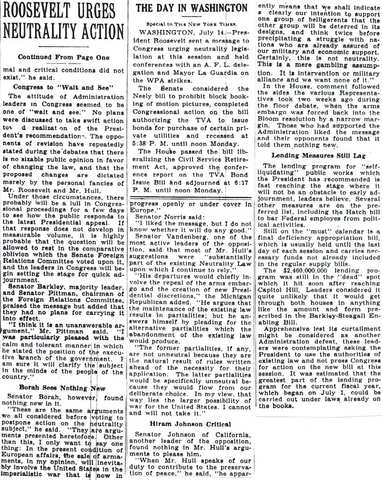 Neutrality Acts passed by US Congress