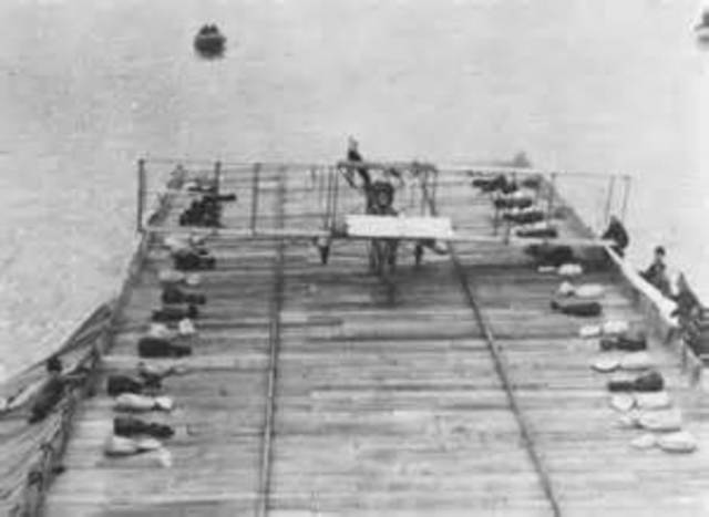 The first take off from a ship.