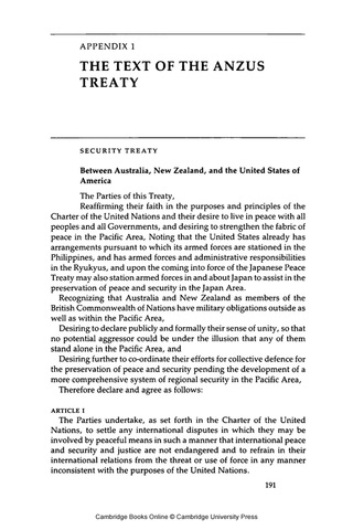 ANZUS Treaty