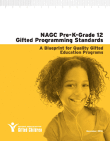 NAGC publishes standards for gifted education teachers.