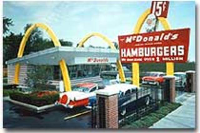 First McDonald's restaurant opens