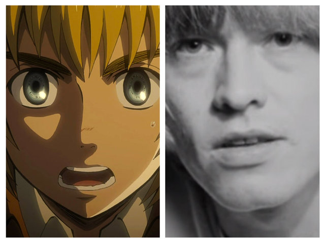 Me and Jorie Found that Brian Jones looks like Armin from AoT