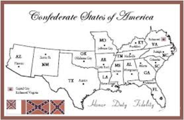 confederate states are formed