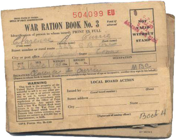 War Bonds and Rationing