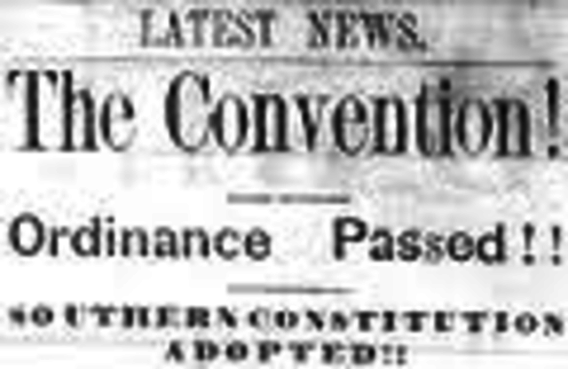 South Carolina Secedes