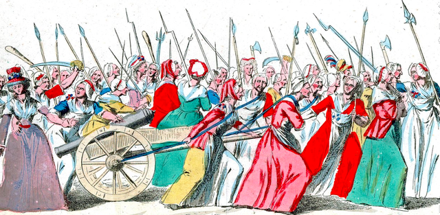 Women march to Versailles