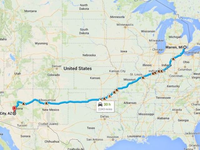 Moved to Arizona from Detroit, MI