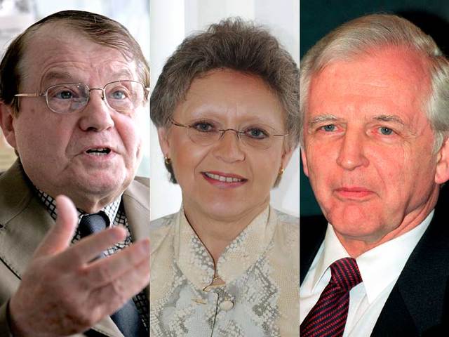 Harald Zur Hasen , Luc Montagnier , Francois Barre Sinoussi