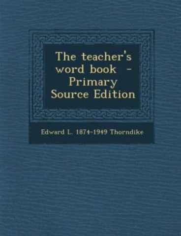 The Teacher's Word Book