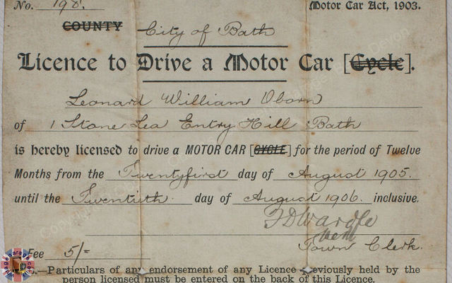 First Driving Licence