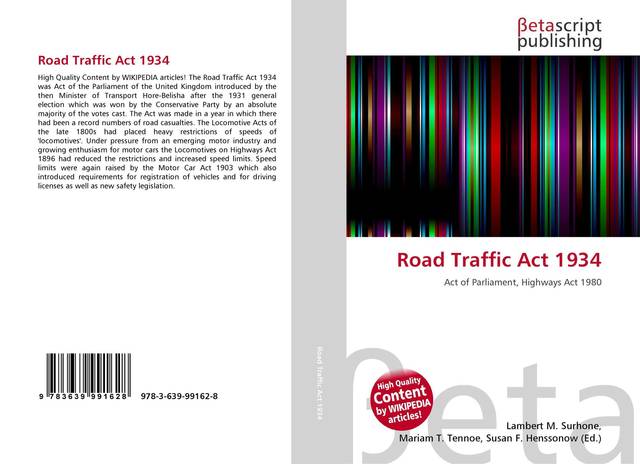 1934 Road Traffic Act