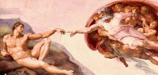 The Creation of Adam by Michaelangelo/ Vatican City