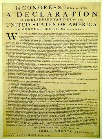 Declaration of Indepenence