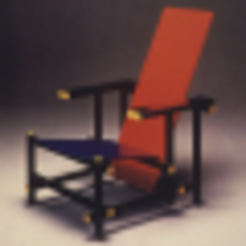 Red and Blue Chair, Rietveld