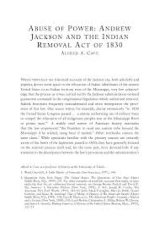 Indian Removal Act