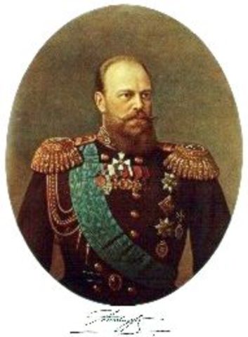 Alexander III dies, Nicholas II becomes Tsar