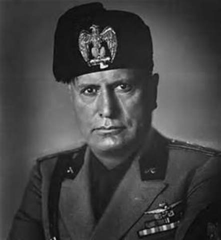 Benito Mussolini appointed prime minister of Italy