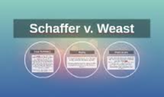 SCHAFFER V. WEAST