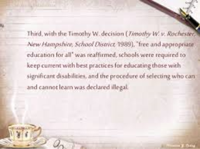 TIMOTHY V. ROCHESTER SCHOOL DISTRICT