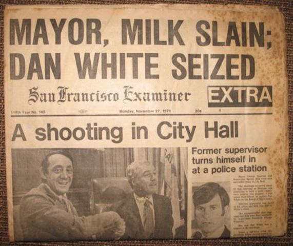 The death of Mayor Moscone and Supervisor Milk