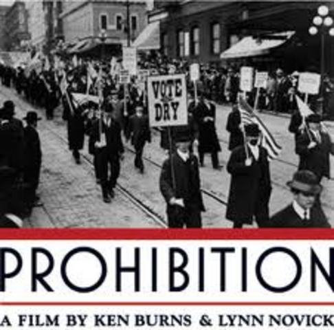 Prohibition begins.