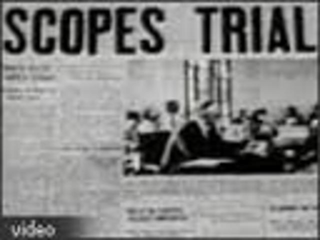 Scopes trial takes place in Dayton, Tennessee