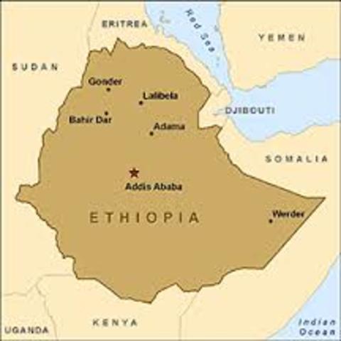 Italian Army invades Ethiopia in Africa.