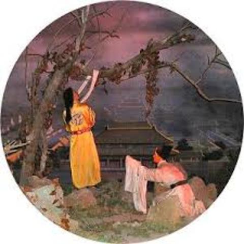 Emperor Chongzhen commits suicide and the Ming Dynasty ends.