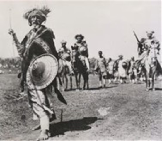 Italian Army invades Ethiopia in Africa