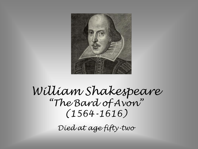 William Shakespeare the Bard of Avon is born.