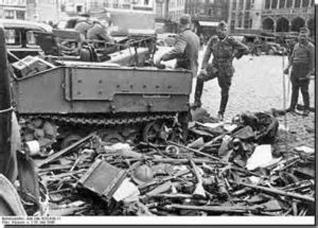 Nazis invade Denmark, Norway, the Netherlands, Luxembourg and Belgium – take control