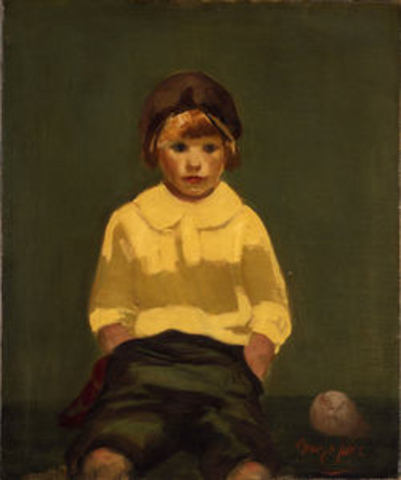 Boy with baseball