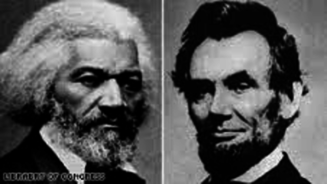 Frederick Douglas Meets with president Lincoln