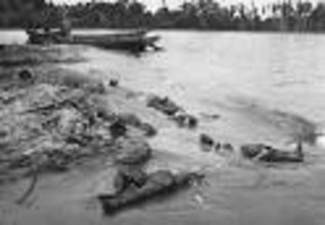 Battle on beaches of Normandy, France