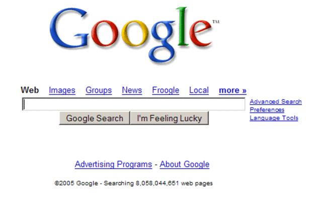 2004- Google indexed more than 8 billion pages on the web.