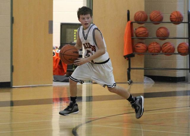 Cam plays 7th grade Basketball