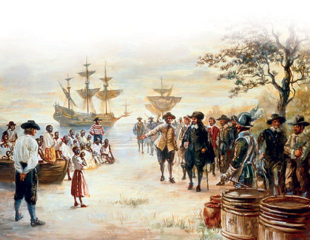 In 1619, the first Africans were brought to Jamestown.