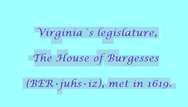 The House of Burgesses