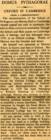 Reconstruction of Pythagoras