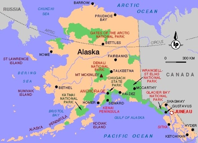 Alaska becmes a part of the U.S.A.