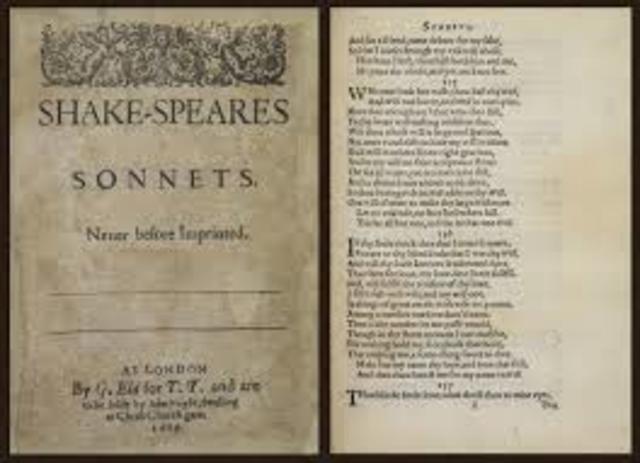 Shakespeare's sonnets are published