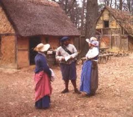 The first women came to Jamestown