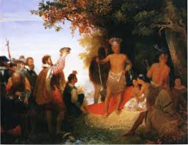 Settlers Meet Powhatan Confederacy
