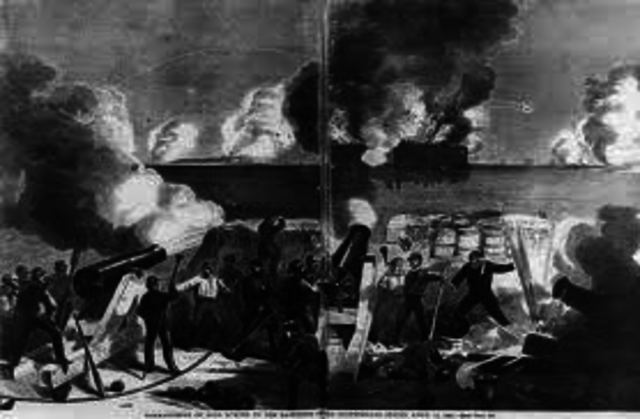 Fort Sumter Attacked