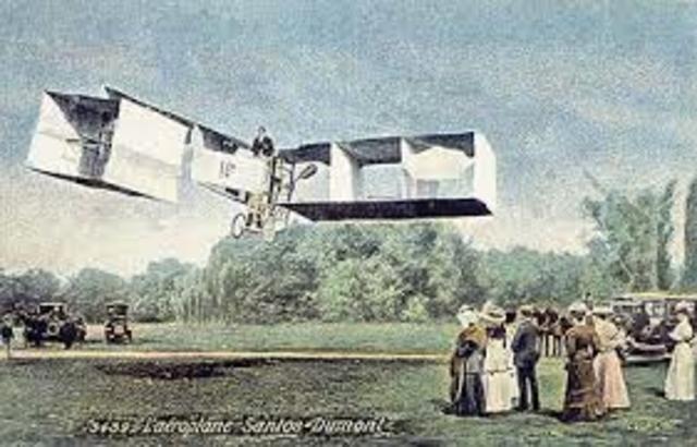 Alberto Santos-Dumont, vlucht boven Europa